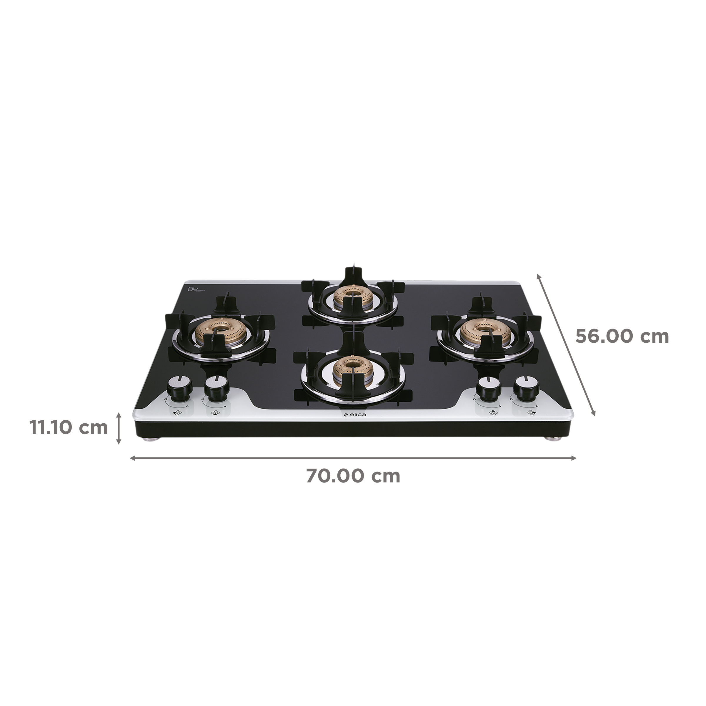 Buy Elica 694 CT VETRO 2J (TKN CROWN DT SERIES) Toughened Glass Top 4